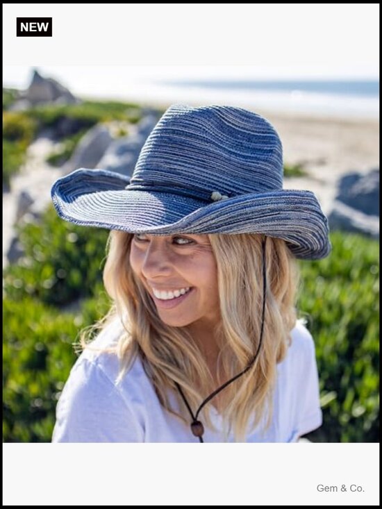 Women\'s UPF 50+ Shapeable Brim Cowgirl Sun Hat - Recycled Polyester main image 6